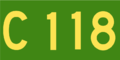 Australian Alphanumeric State Route C118.png