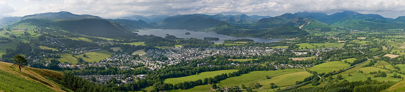 Soubor:Keswick, Cumbria Panorama 1 - June 2009.jpg