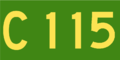 Australian Alphanumeric State Route C115.png