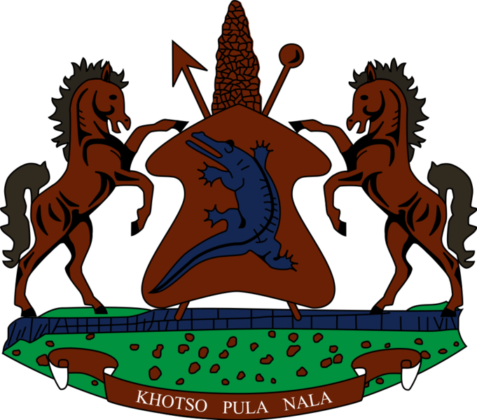 Soubor:Coats of arms of Lesotho.png