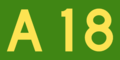 Australian Alphanumeric State Route A18.png