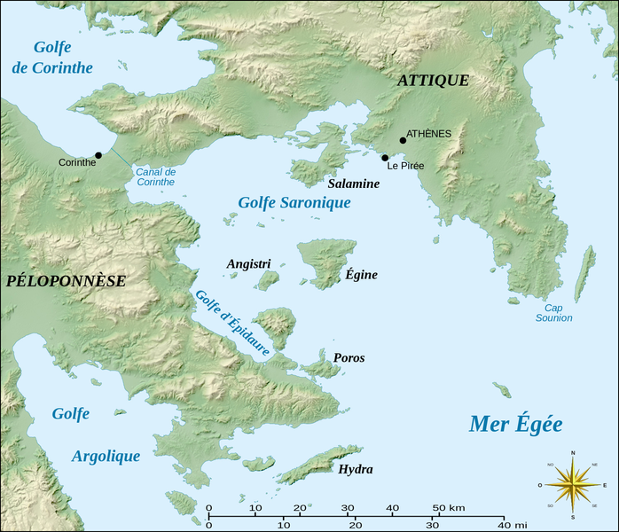 Soubor:Saronic Gulf map-fr.png