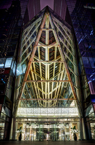 Architektura finančního a obchodní centra Pekingu.