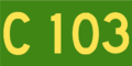 Australian Alphanumeric State Route C103.png