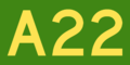 Australian Alphanumeric State Route A22.png