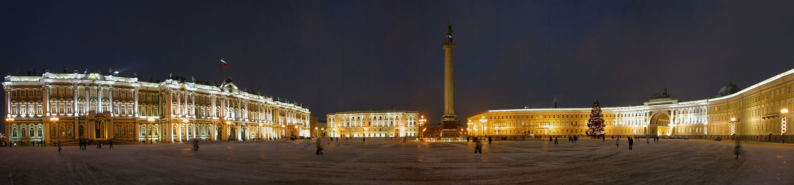 Noční panorama města