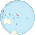 Tuvalu on the globe (small islands magnified) (Polynesia centered).png
