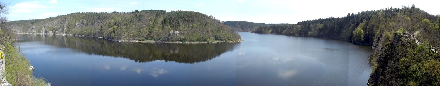 Panorama nádrže Orlík