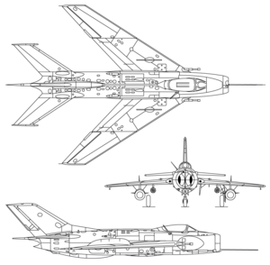 MiG-19 3-view drawing.png