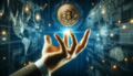 Bitcoin im Aufwind-Münzwurf mit Digitalen Grafiken-MVFlickr.png