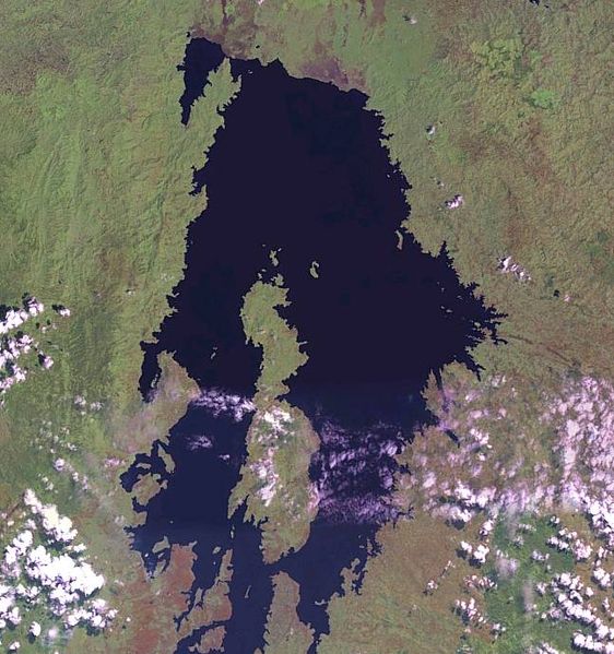 Soubor:NASA view of Lake Kivu and Idjwi island from Landsat 7 satellite imagery.jpg