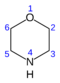 Morpholine numbering.png