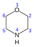 Morpholine numbering.png