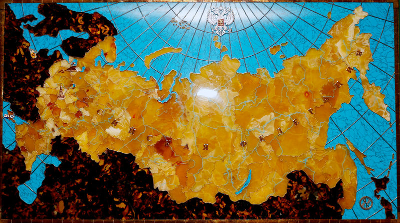 Soubor:Kaliningrad Amber Combine Museum Ambers Russia Map.jpg