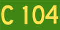 Australian Alphanumeric State Route C104.png