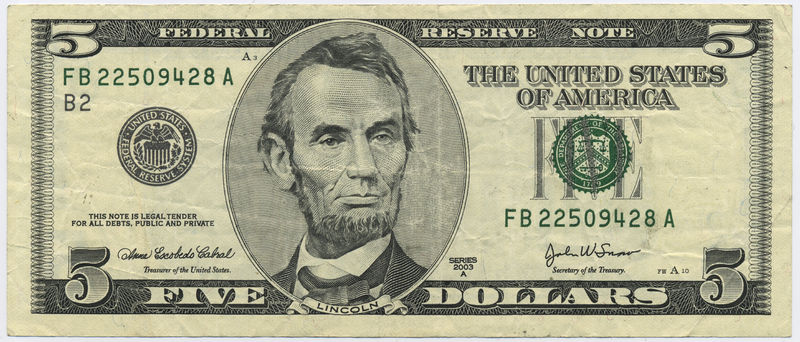 Soubor:US $5 obverse.jpg