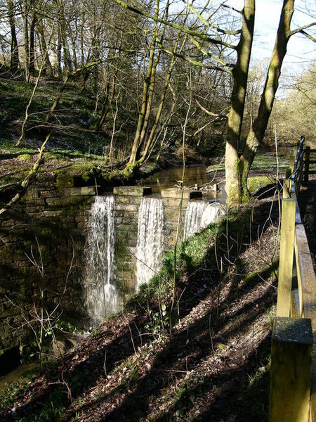 Soubor:"Waterfall" in Redisher Woods - geograph.org.uk - 373004.jpg