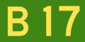 Australian Alphanumeric State Route B17.png