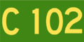 Australian Alphanumeric State Route C102.png