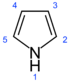 Pyrrole-2D-numbered.png