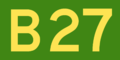 Australian Alphanumeric State Route B27.png