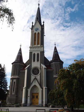 The Evangelical Church is located on Hus Square in Krnov (Bruntál district)