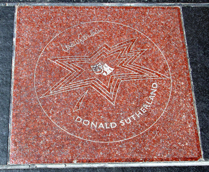 Soubor:Donald Sutherland Star on Canada's Walk of Fame.jpg