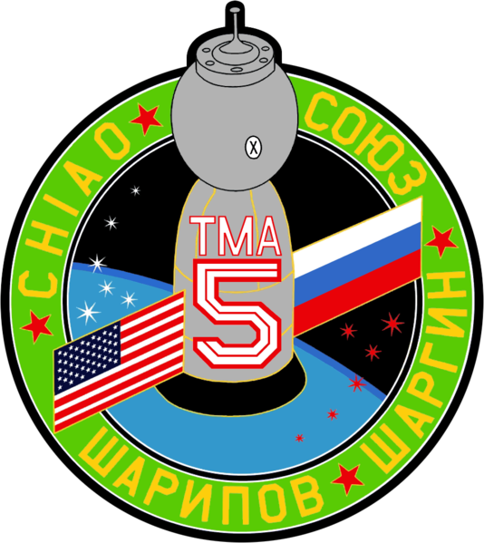 Soubor:Soyuz TMA-5 Patch.png