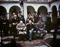 Yalta summit 1945 with Churchill, Roosevelt, Stalin.jpg