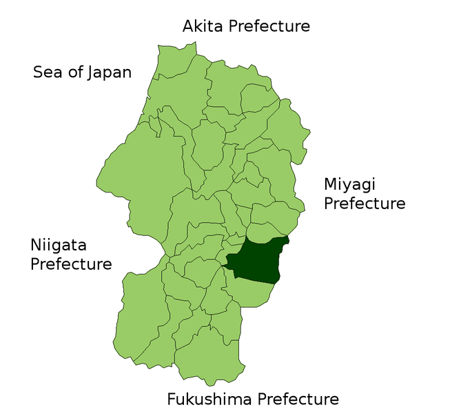 Soubor:Yamagata in Yamagata Prefecture.png