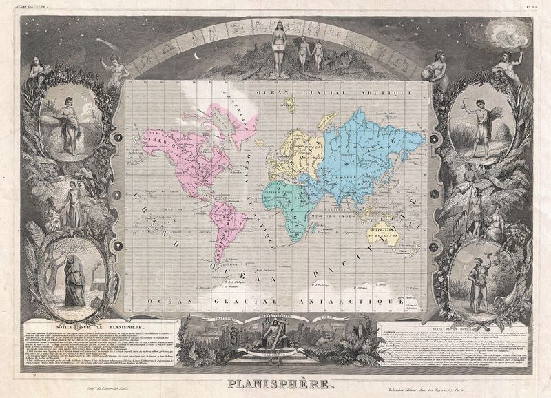 Soubor:1852 Levasseur Map of the World - Geographicus - Planisphere-levasseur-1853.jpg