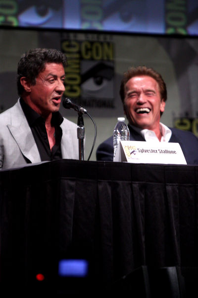 Soubor:Sylvester Stallone & Arnold Schwarzenegger (7588437960).jpg