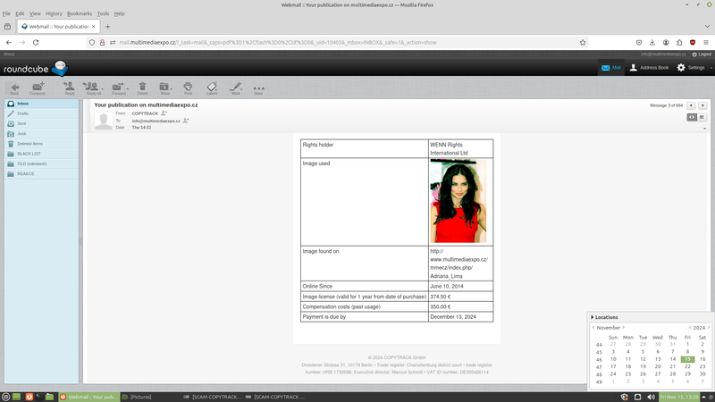 Soubor:SCAM-COPYTRACK GmbH-01-2024-11-15-Email.png