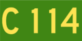 Australian Alphanumeric State Route C114.png