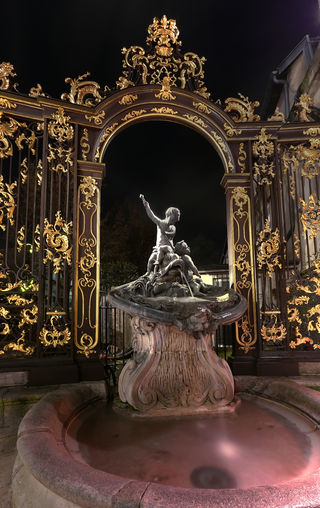 Slavná Neptunova fontána ve francouzském městě Nancy.
