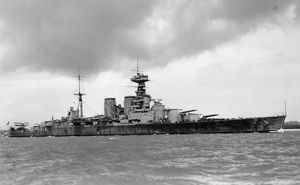 HMS Hood v evropských vodách v roce 1932